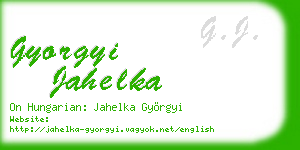 gyorgyi jahelka business card